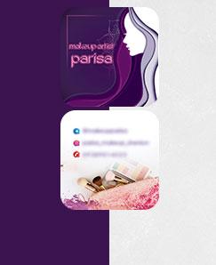 کارت ویزیت سالن زیبایی کد 03